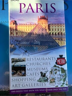Paris Travel Guide Book - Purple & Blue Cover